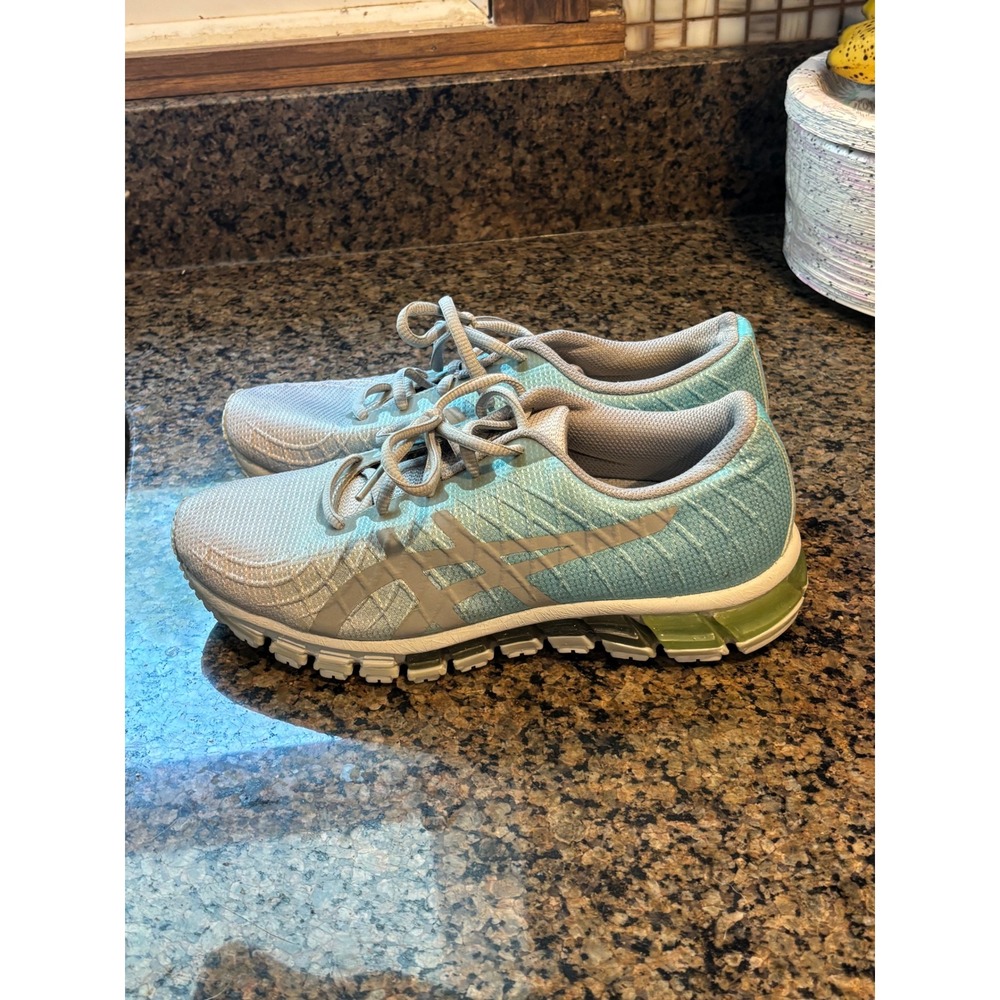 Asics Gel-Quantum 180 Kids Shoes Light Blue White Running Sneakers 6.5Y 24A020